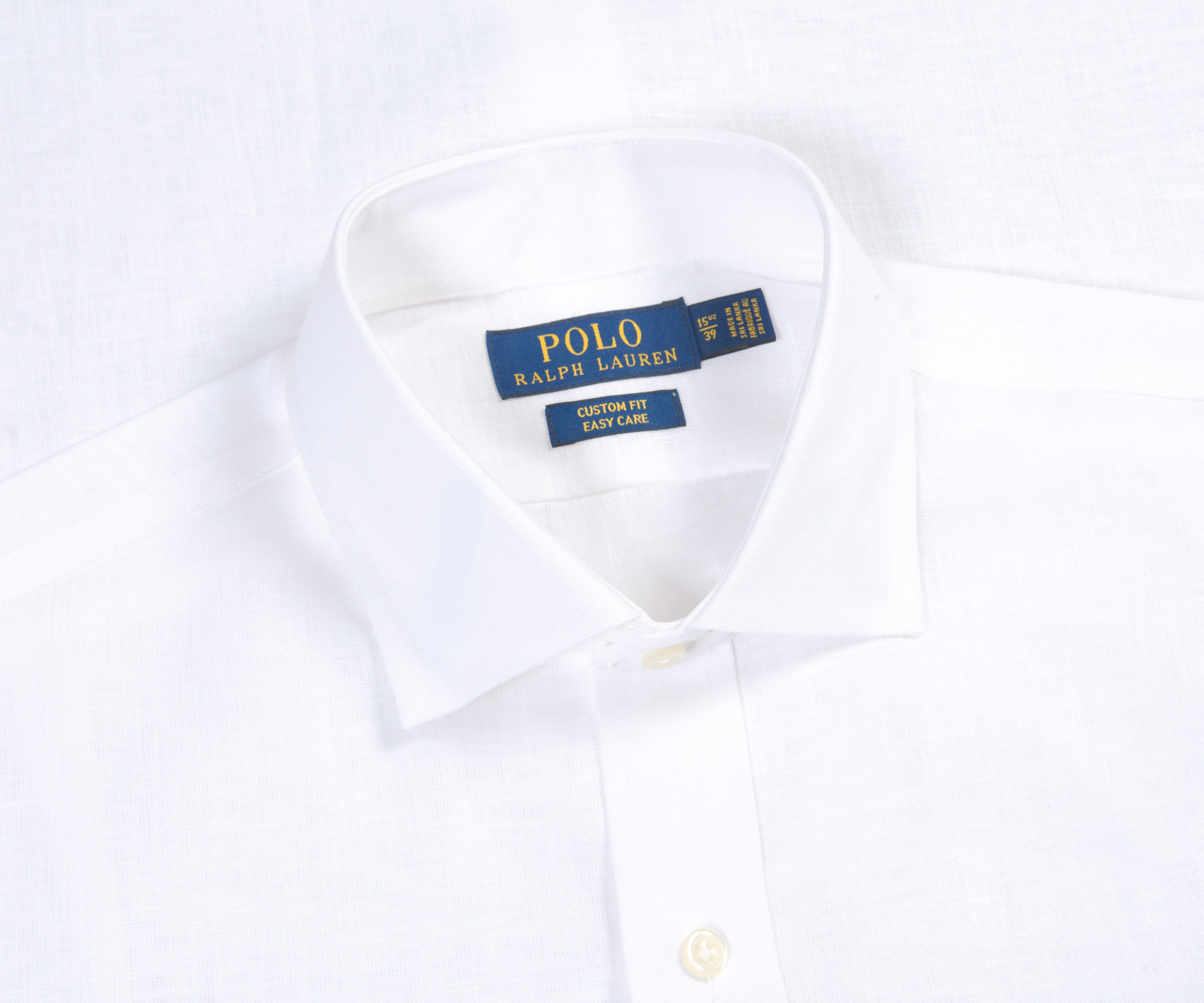 Polo Ralph Lauren Ralph Lauren Custom Fit Easy Care Linen Shirt White