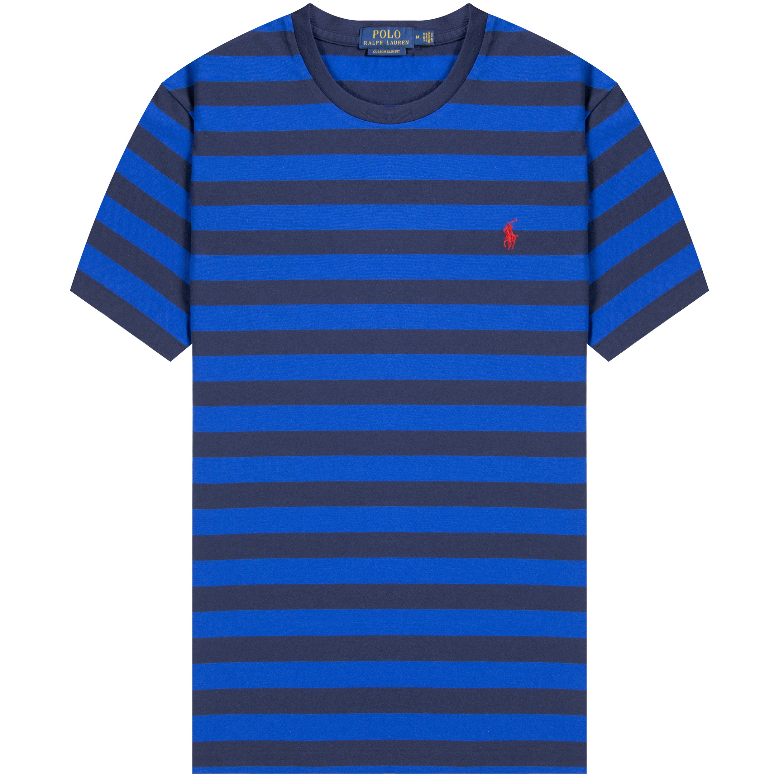 Polo Ralph Lauren Ralph Lauren 'Custom Slim Fit' Stripe T-Shirt Blue/Navy