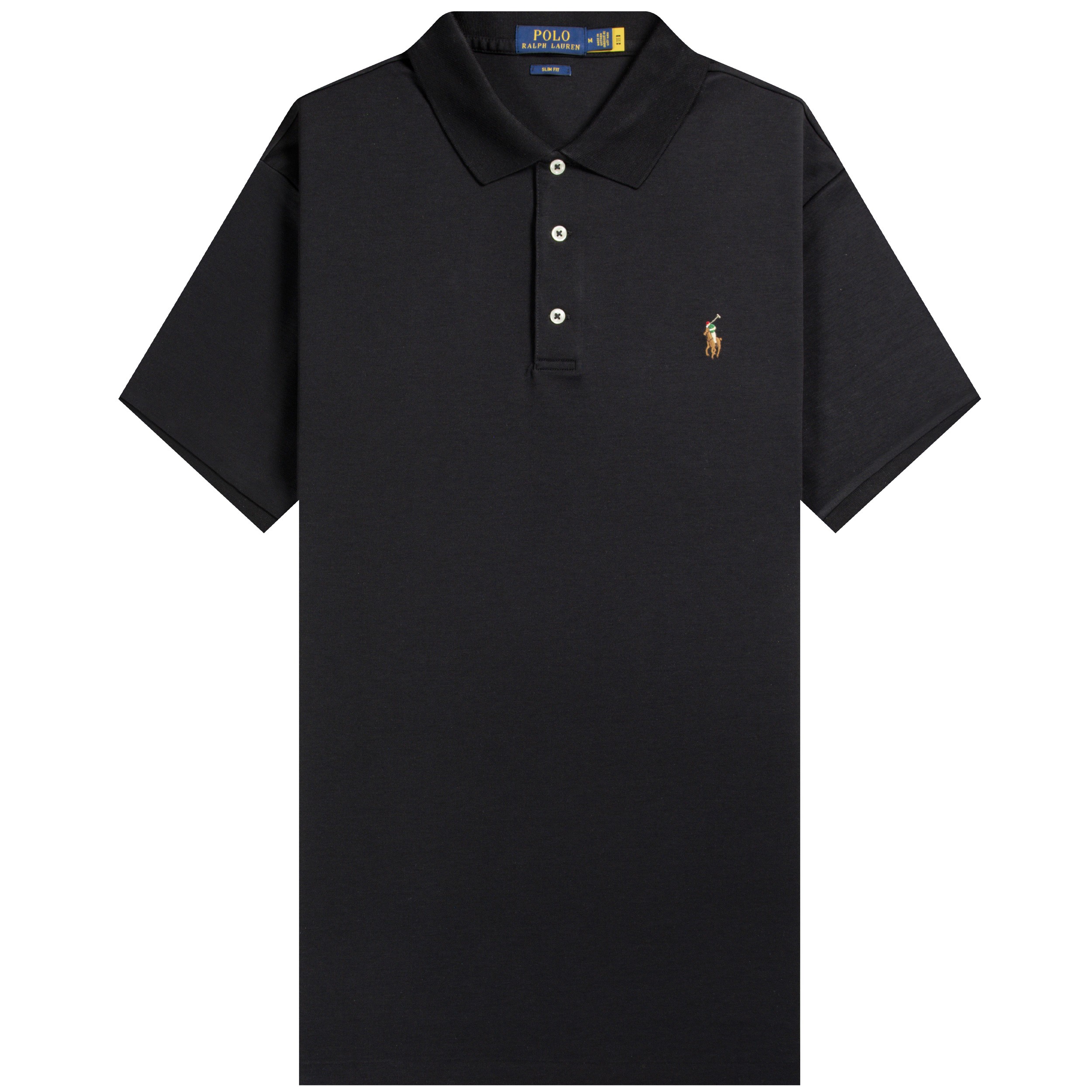 Polo Ralph Slim Fit Soft Touch Polo Black