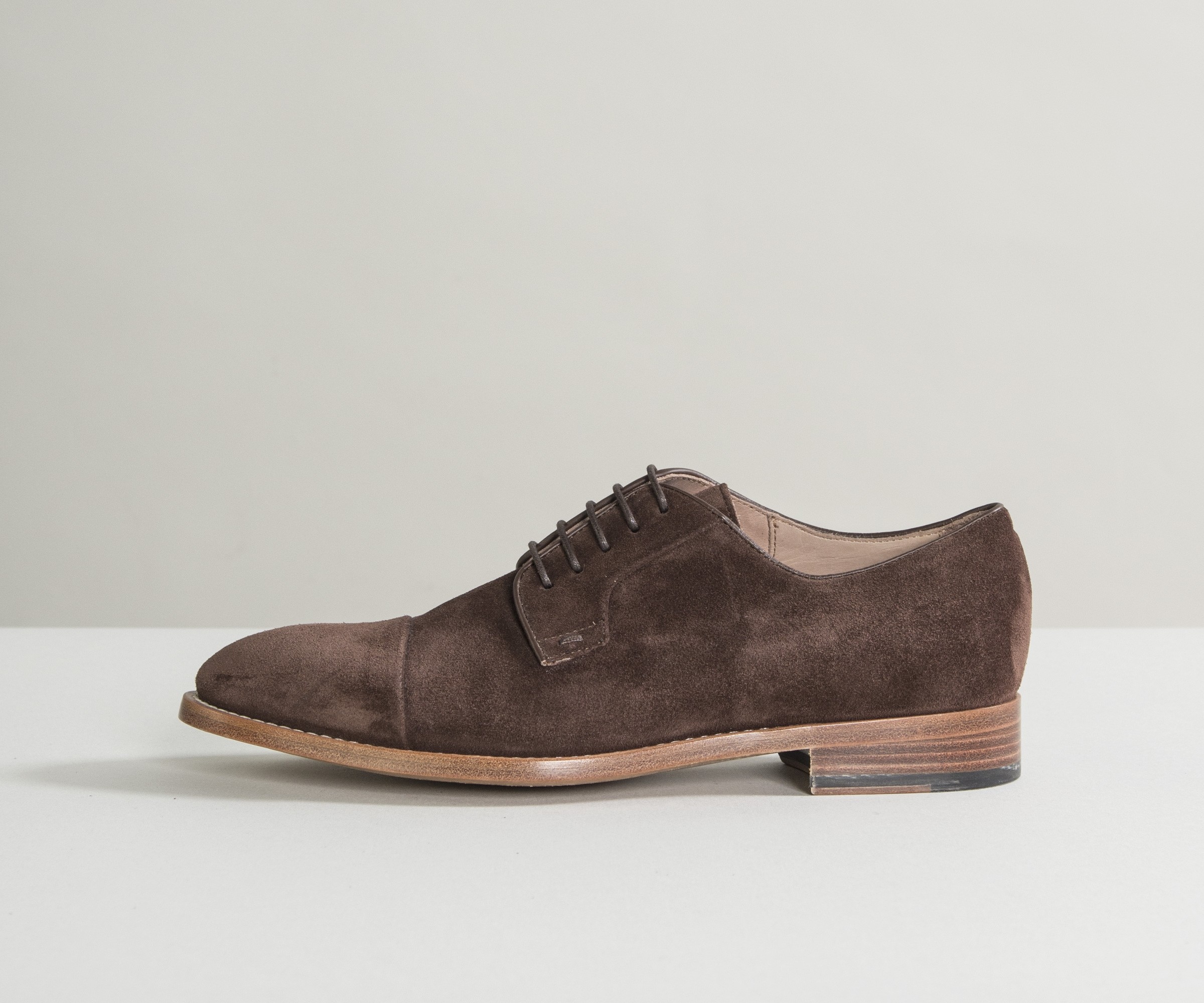 Paul Smith Shoes 'Earnest' Lace Up Suede Shoe Dark Brown