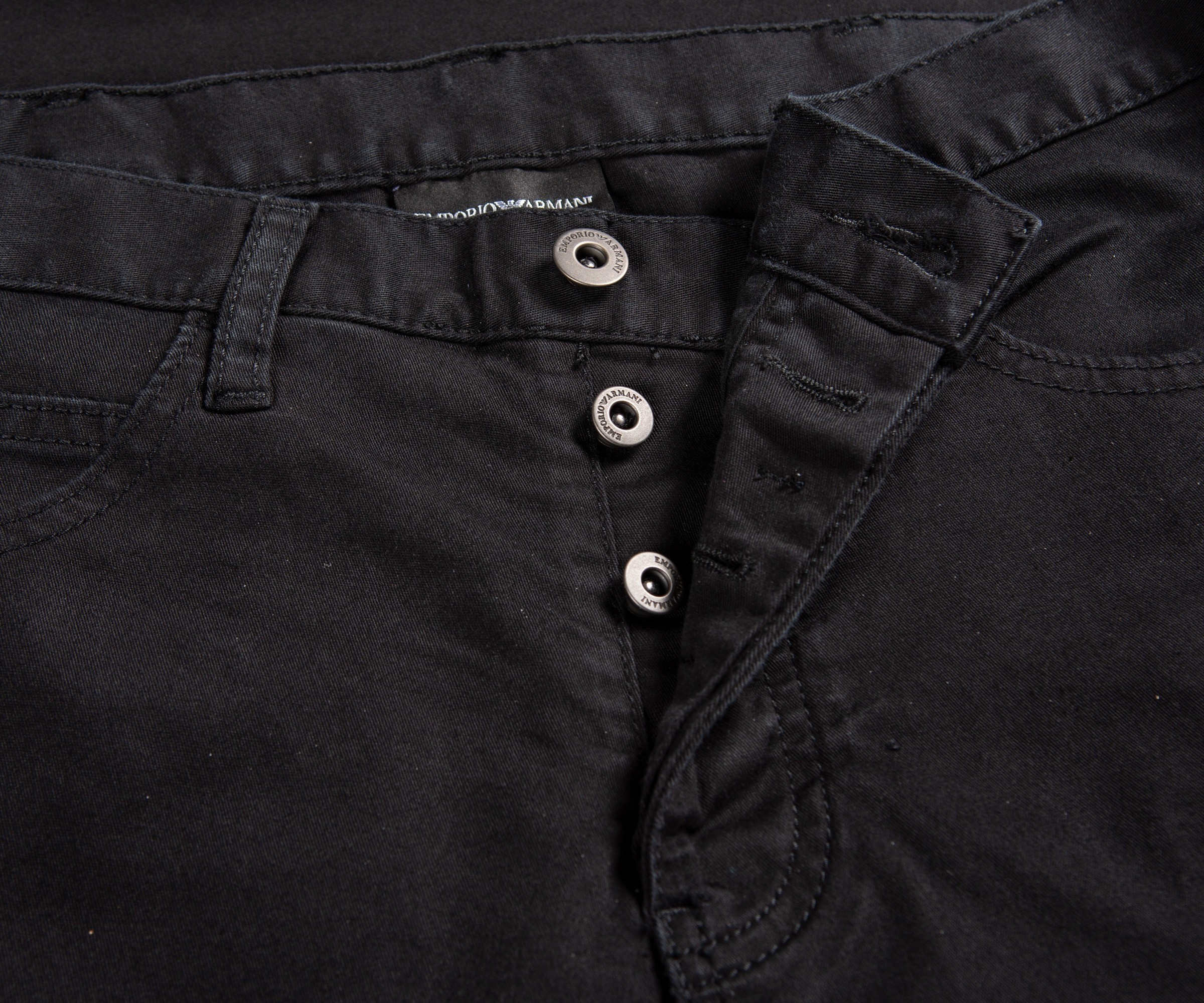 Emporio Armani 'J21' Classic Regular Fit Jeans Black