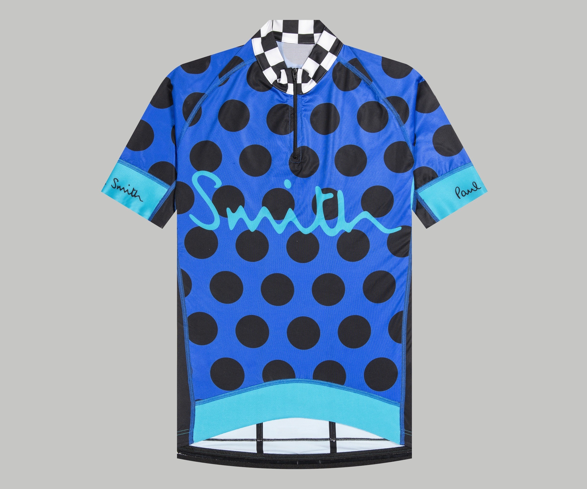 Paul Smith Cycling Jersey With Polka Dots Indigo