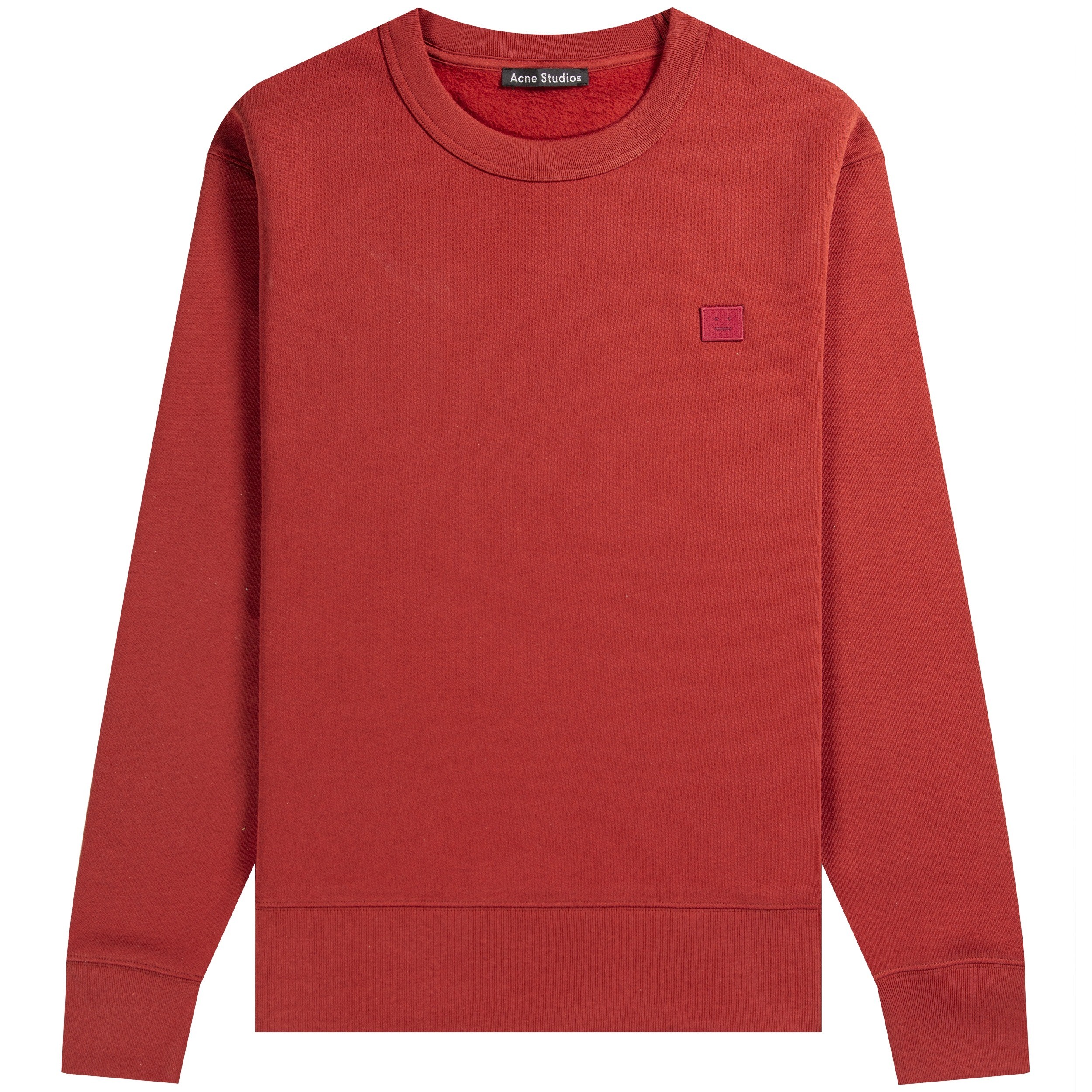 Acne Studios Fairview Face Sweatshirt Brick Red