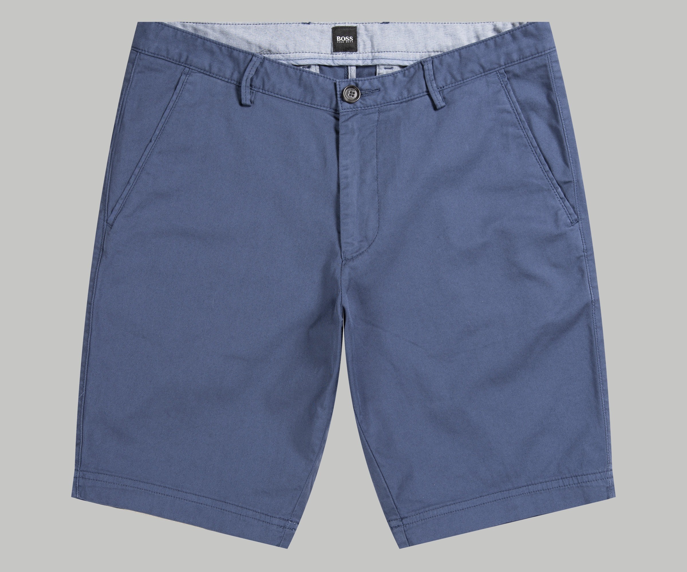 HUGO BOSS 'Slice-Short' Slim Fit Shorts Open Blue