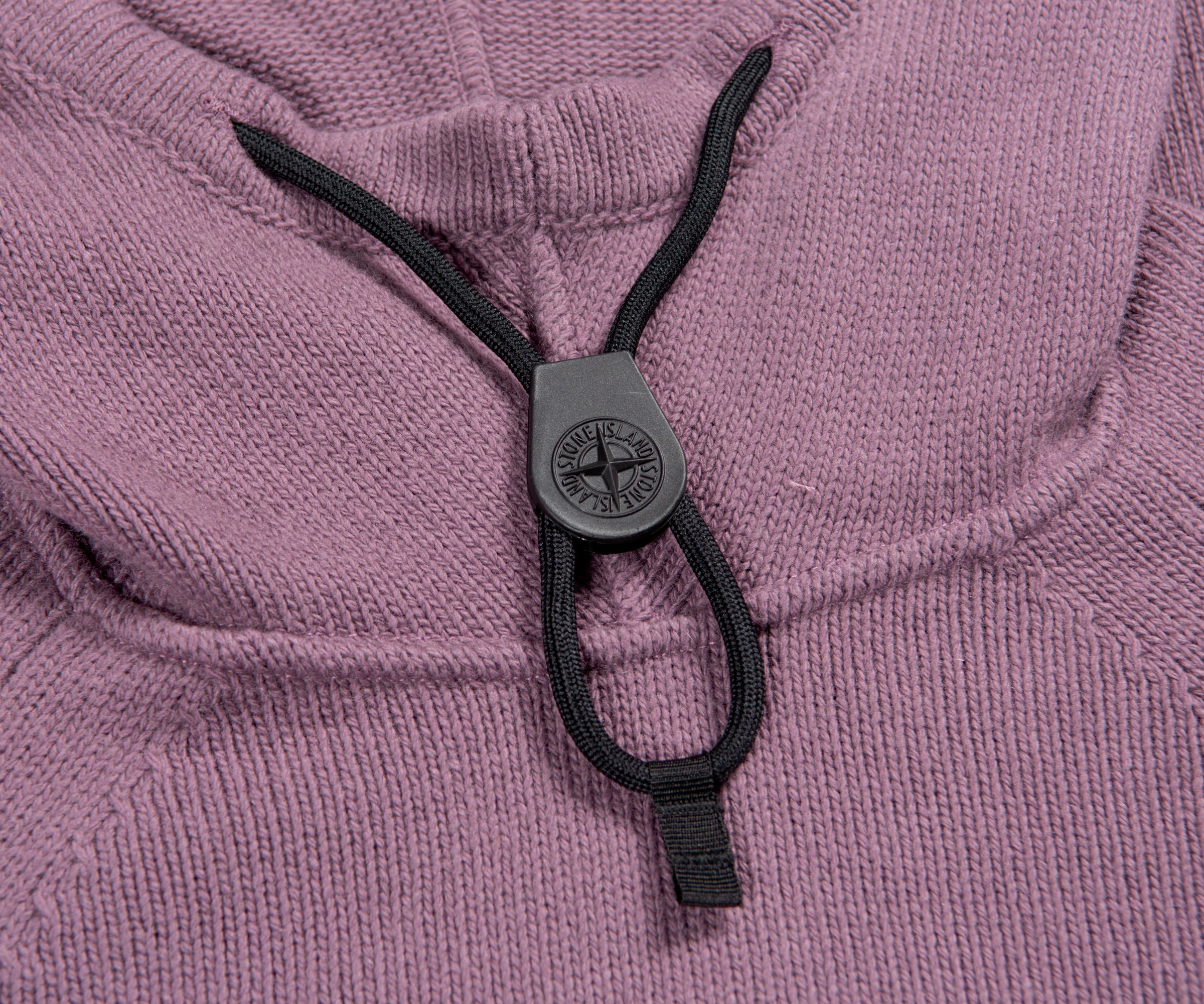Stone Island Knitted Toggle Hoody Lilac