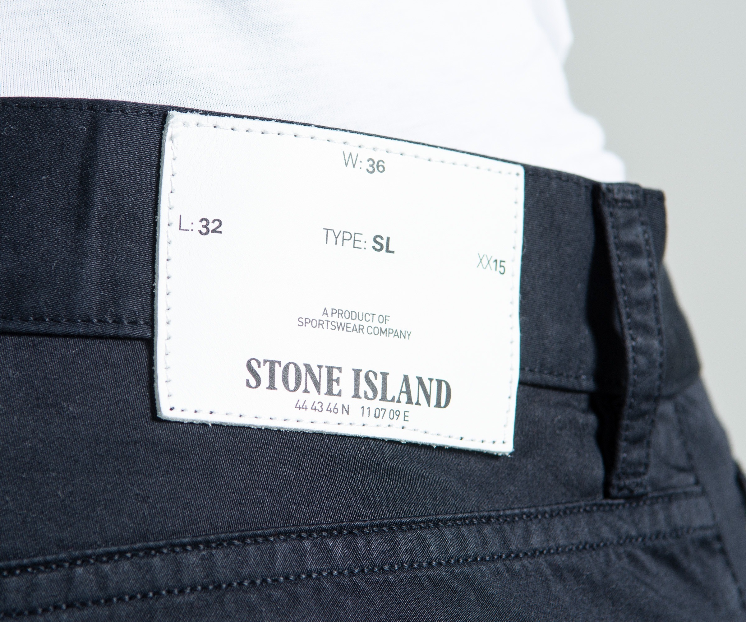Stone Island Garment Dyed Slim Fit Chinos Navy