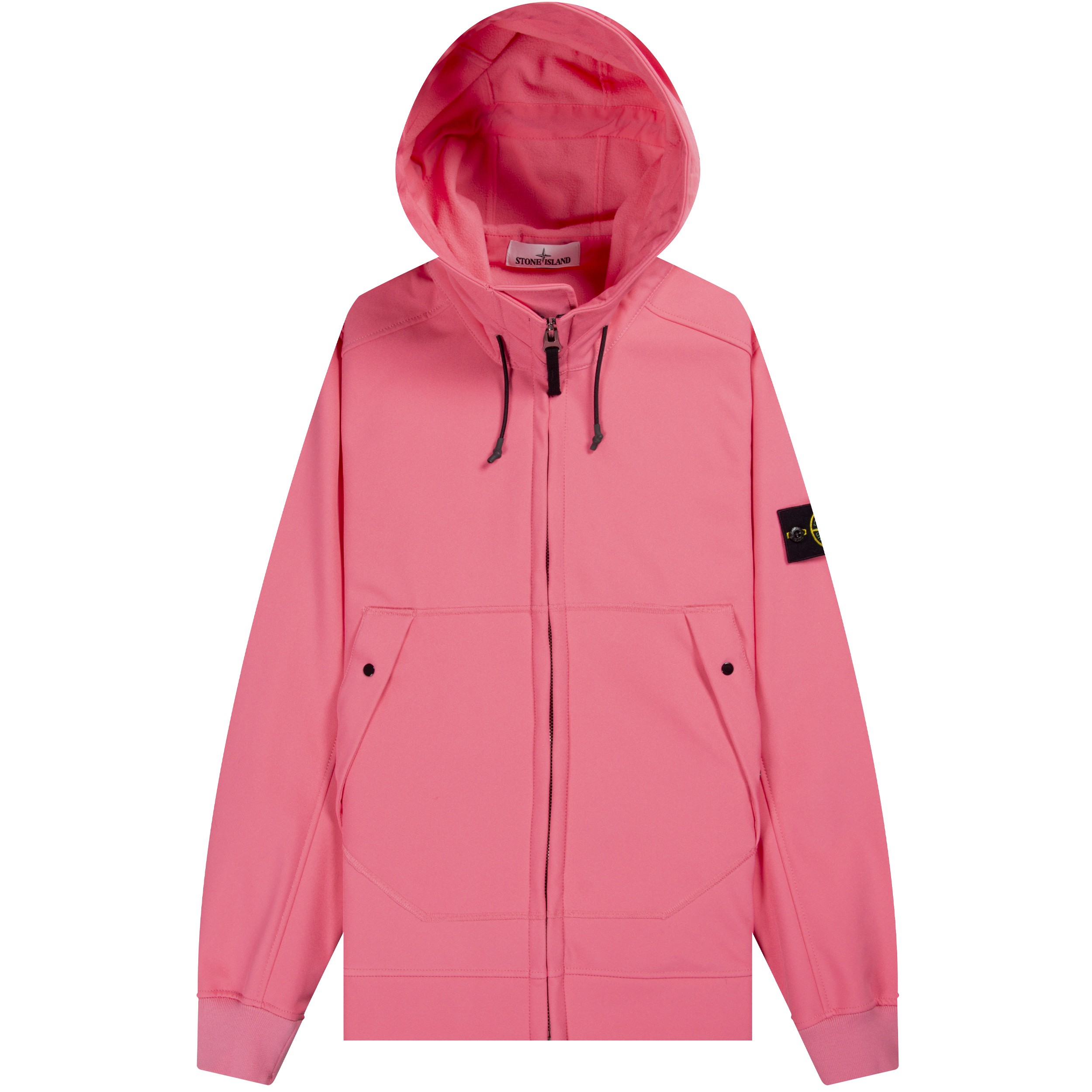 Stone Island Soft Shell-R Hooded Jacket Bright Pink