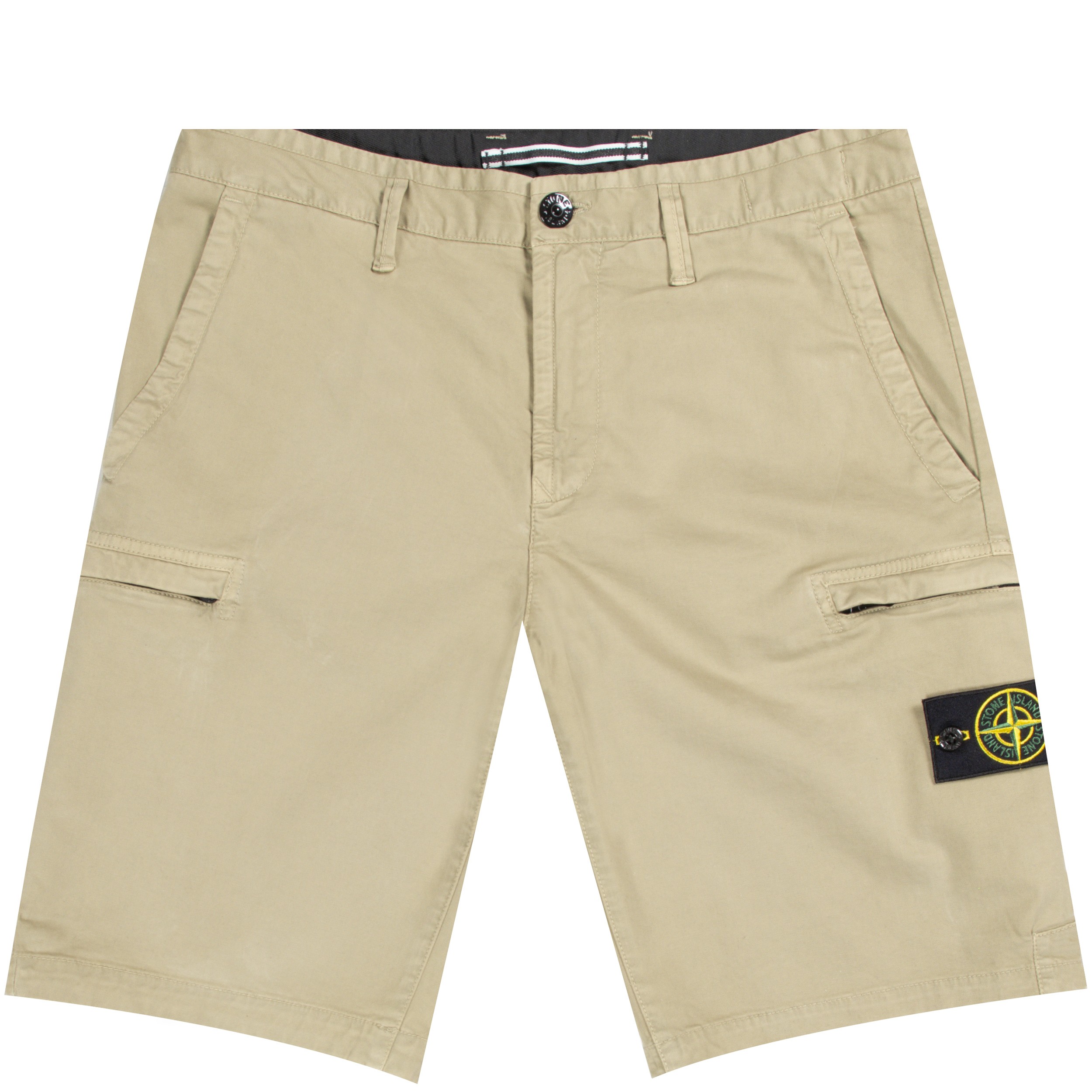 Stone Island Cargo Shorts Zip Pocket Corteccia