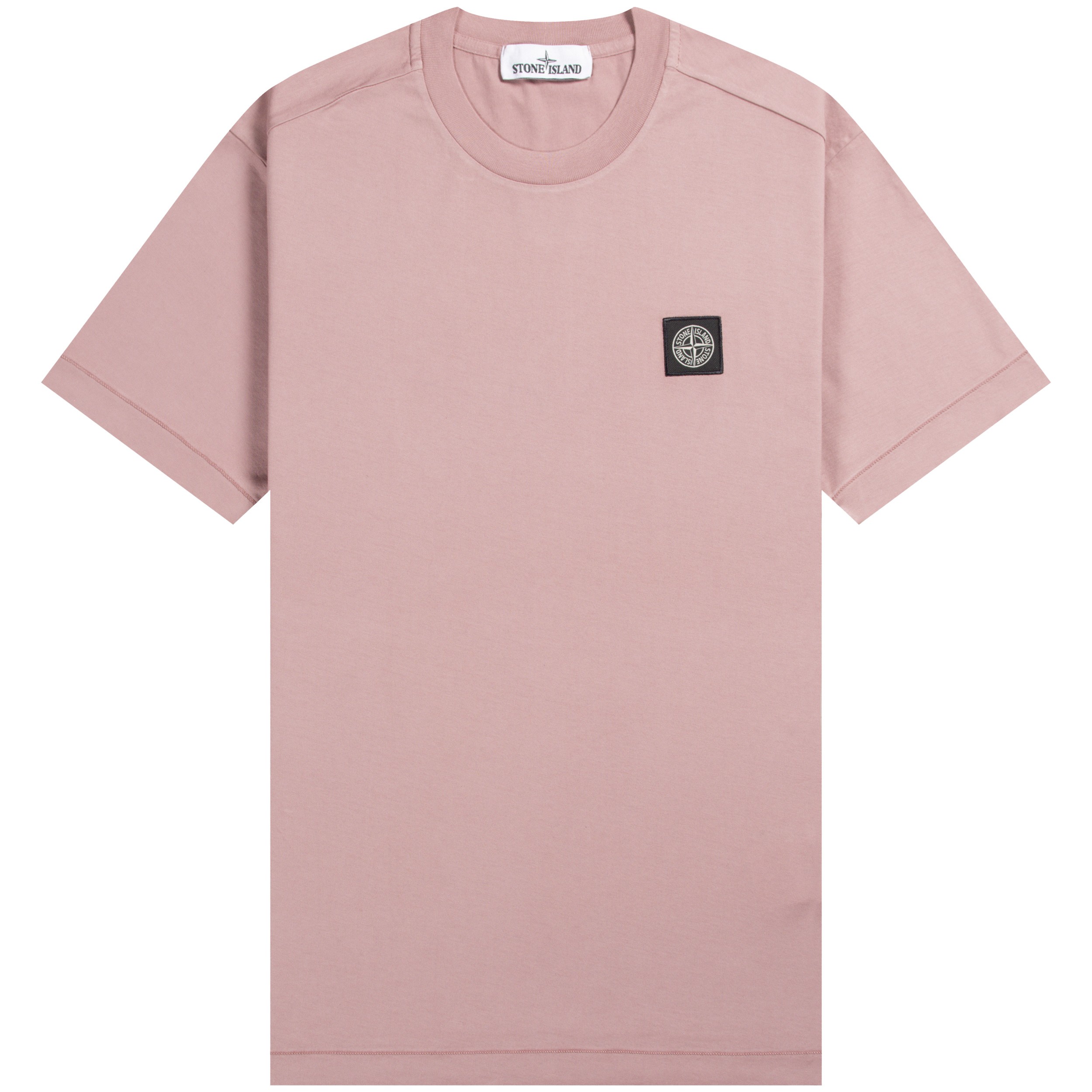 Stone Island Box Logo T-shirt In Salmon Pink