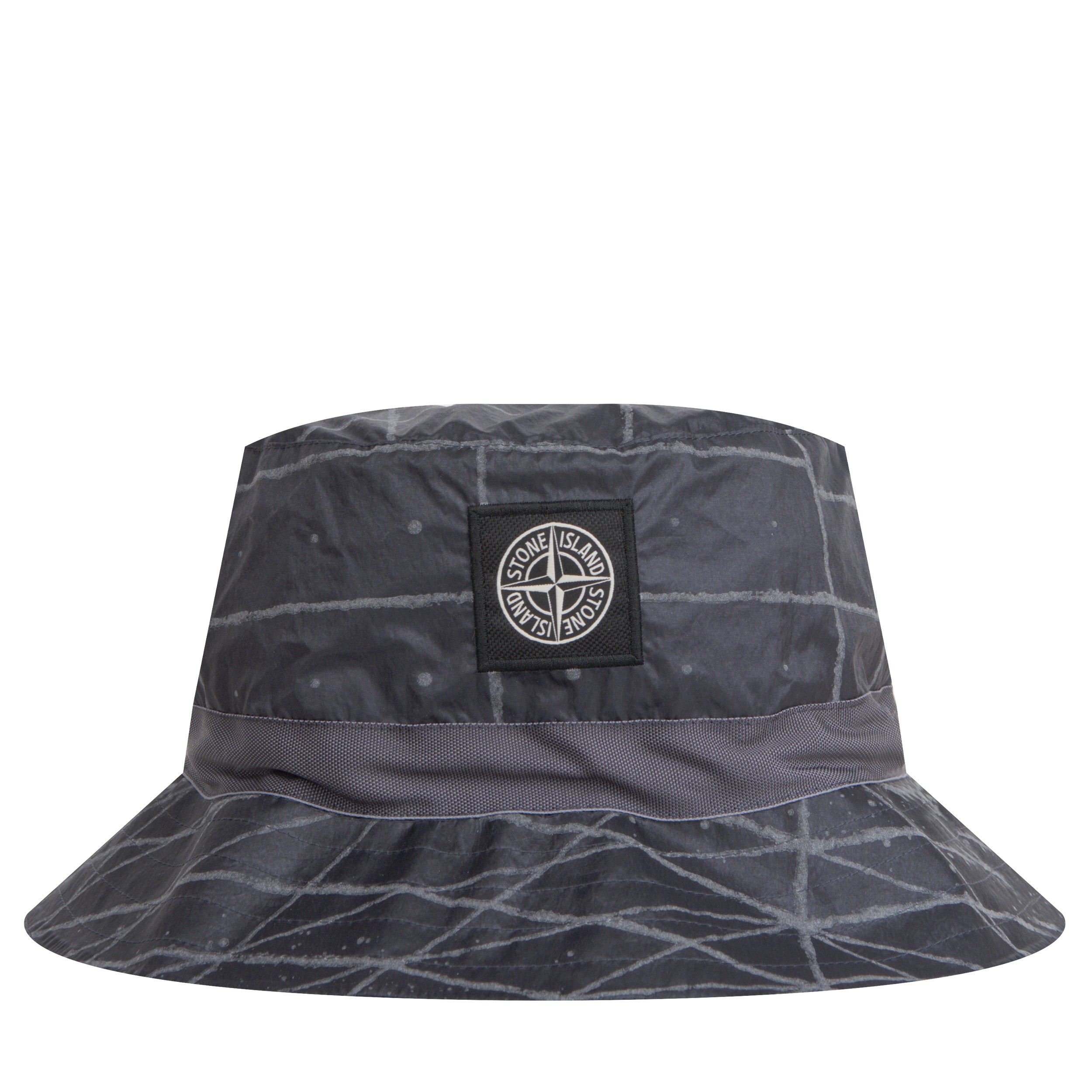Stone Island 'Reflective' Nylon Packable Bucket Hat Pewter Grey