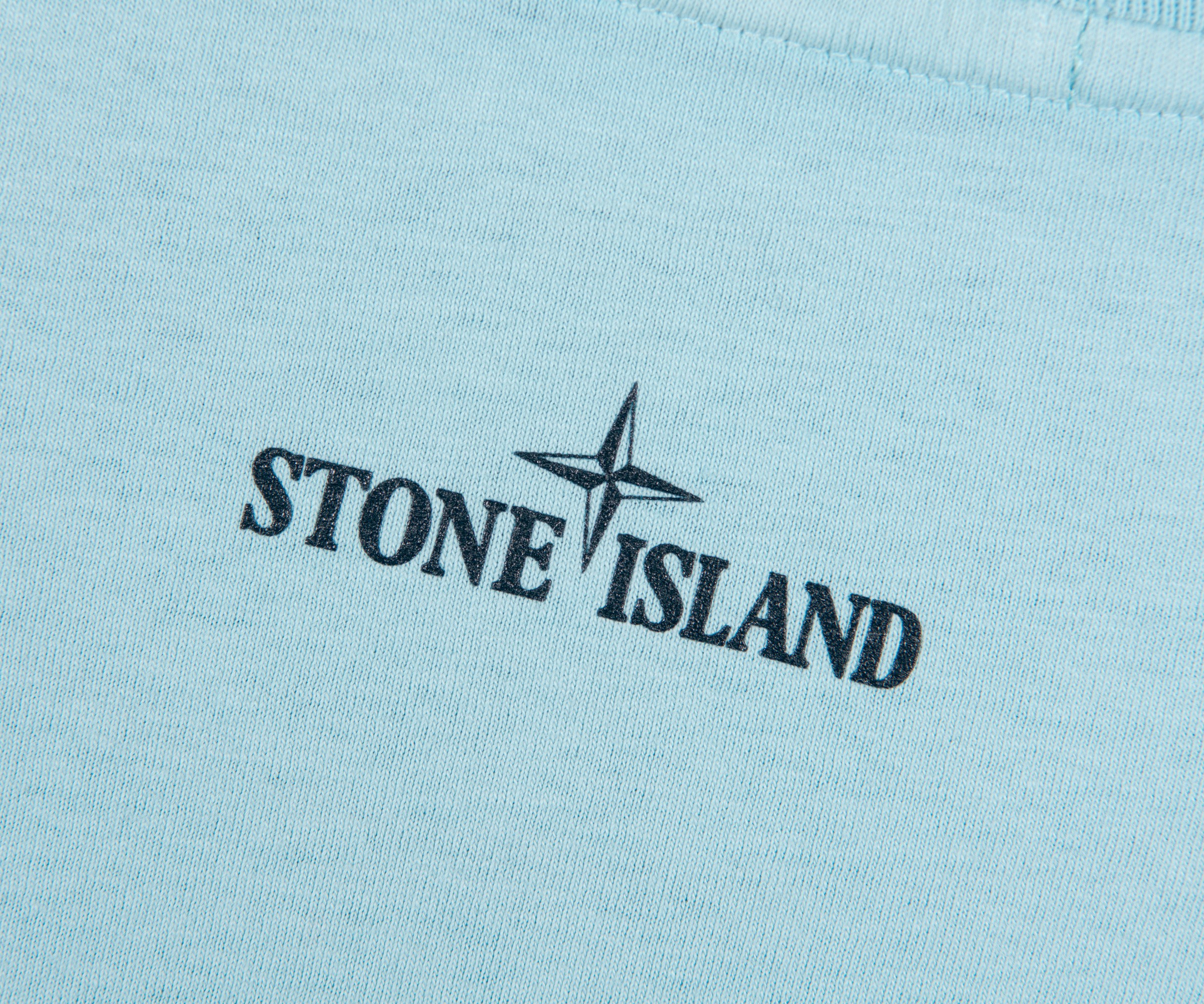 Stone Island 'Raised Centre' Target Logo T-Shirt Aqua