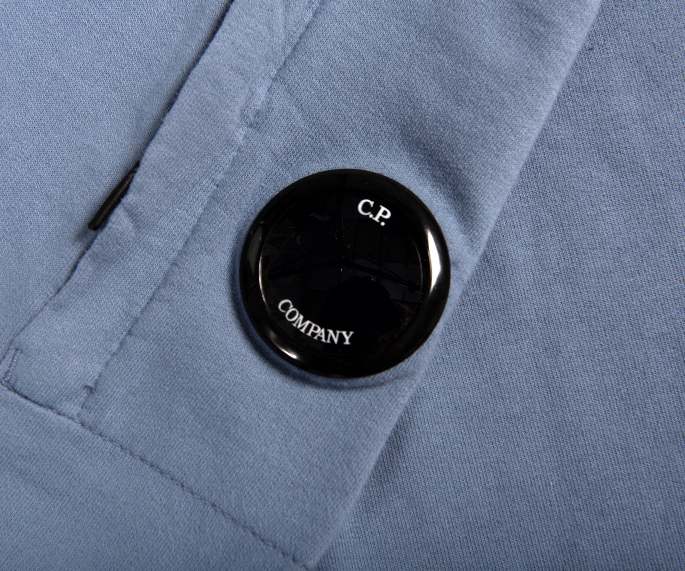 CP Company 1/4 Zip Arm Lens Sweatshirt Infinity Blue