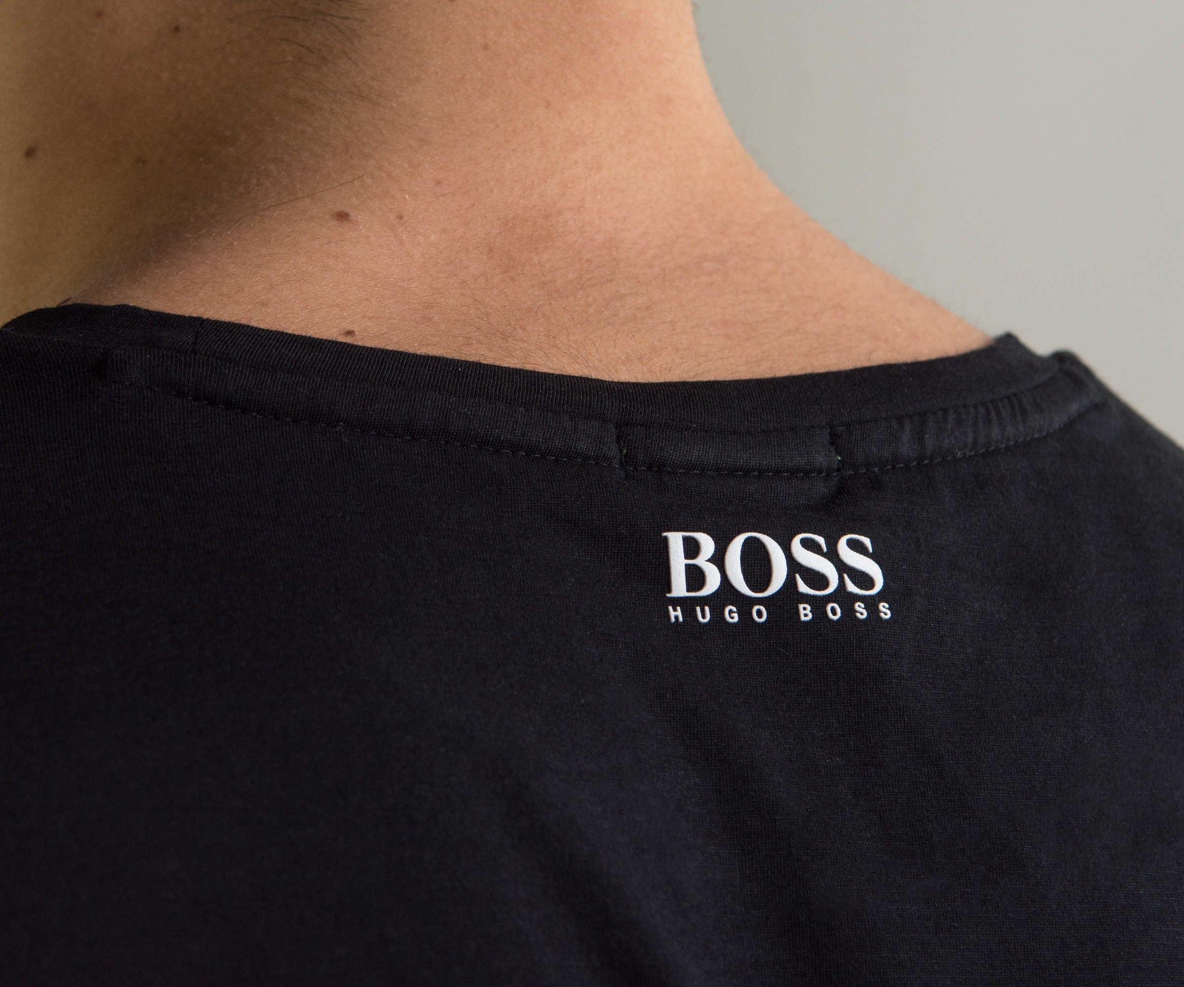 Hugo Boss Green 'Teep 1' T-Shirt With Abstract Design Black