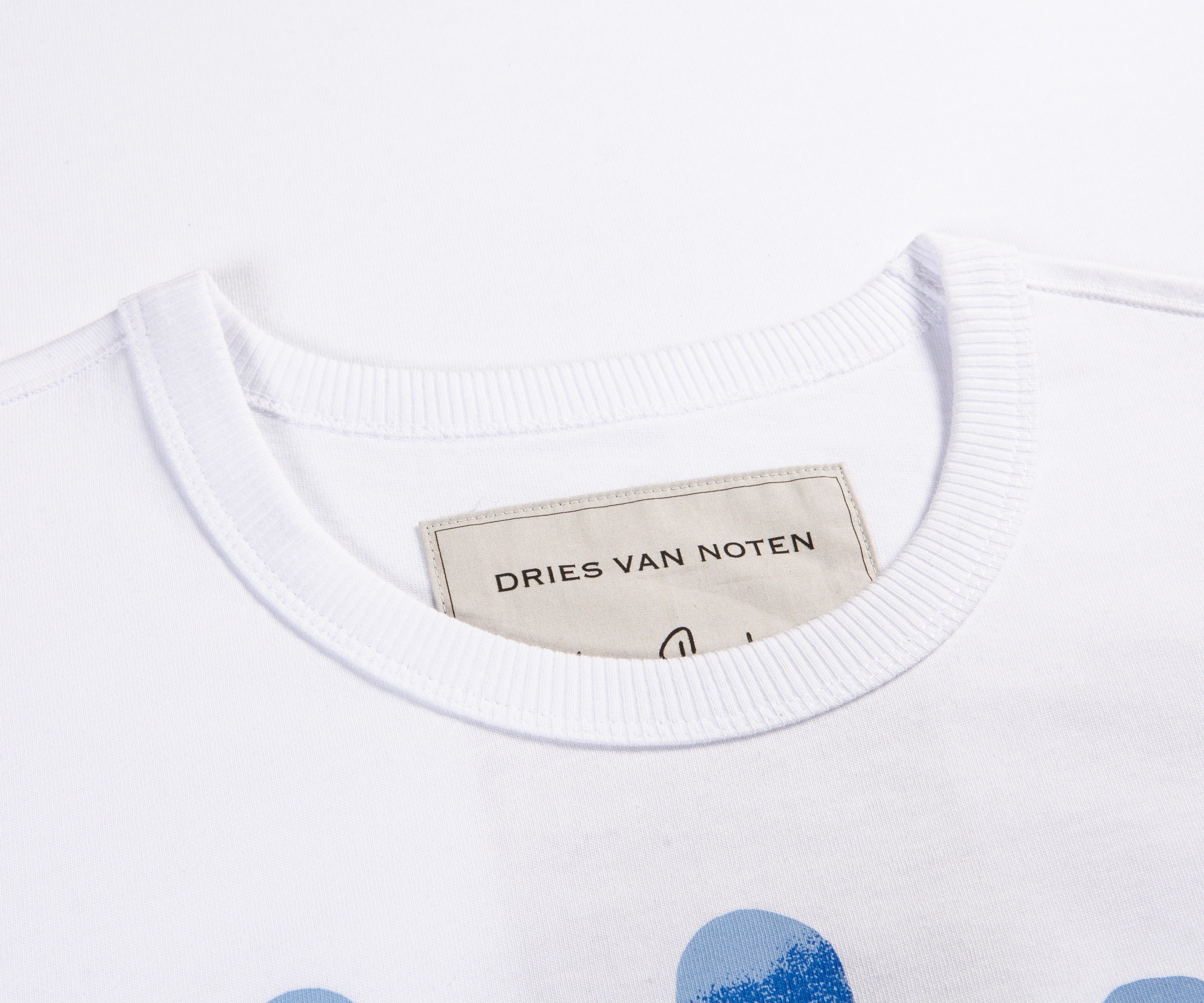 Dries Van Noten Verner Panton Hand Print T-Shirt White