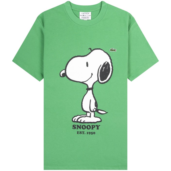Lacoste X Peanuts 'Snoopy' Printed SS T-Shirt Green