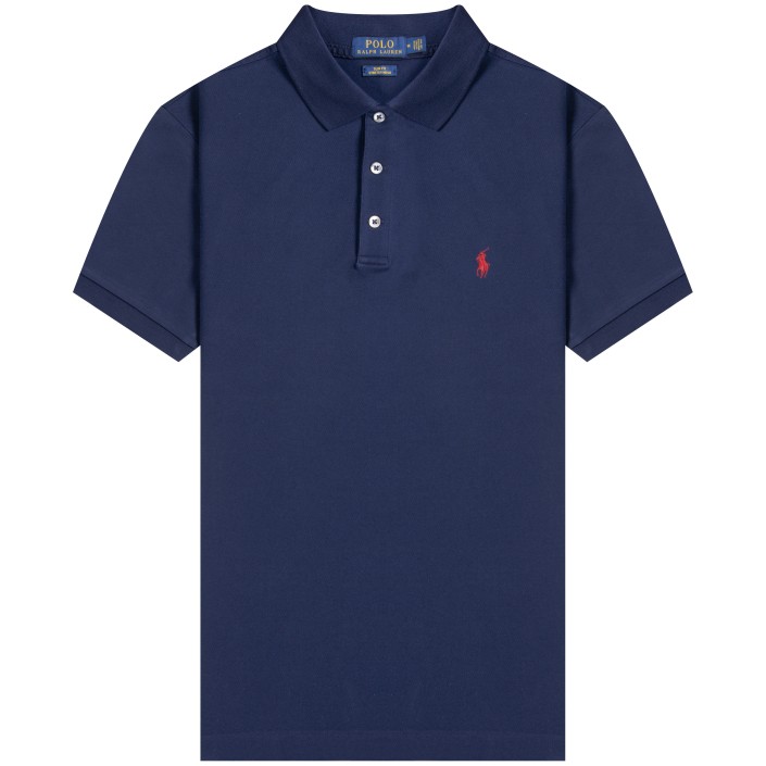 Polo Ralph Lauren 'Stretch Mesh' Slim Fit Polo French Navy