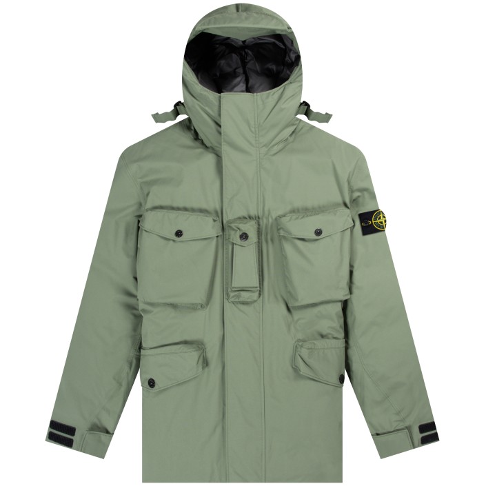 Stone Island 'Ripstop' Gore-Tex Product Technology Down Olive