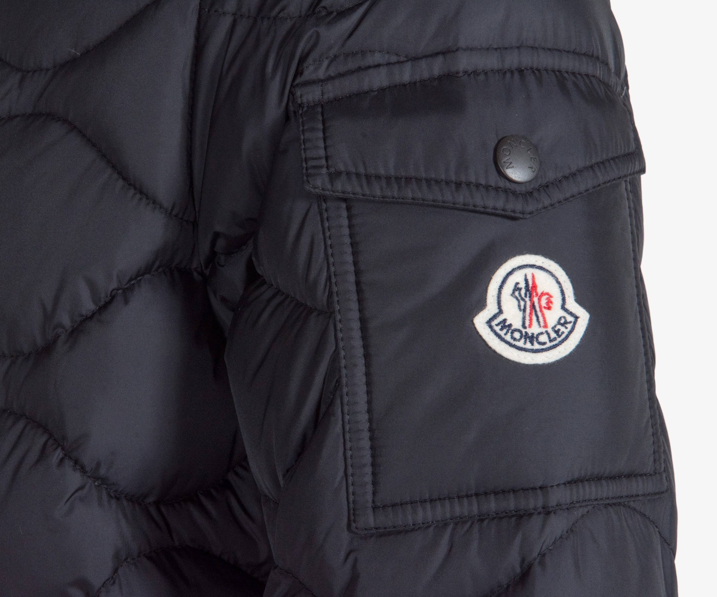 Moncler 'Morandieres' Quilted Down Jacket Black